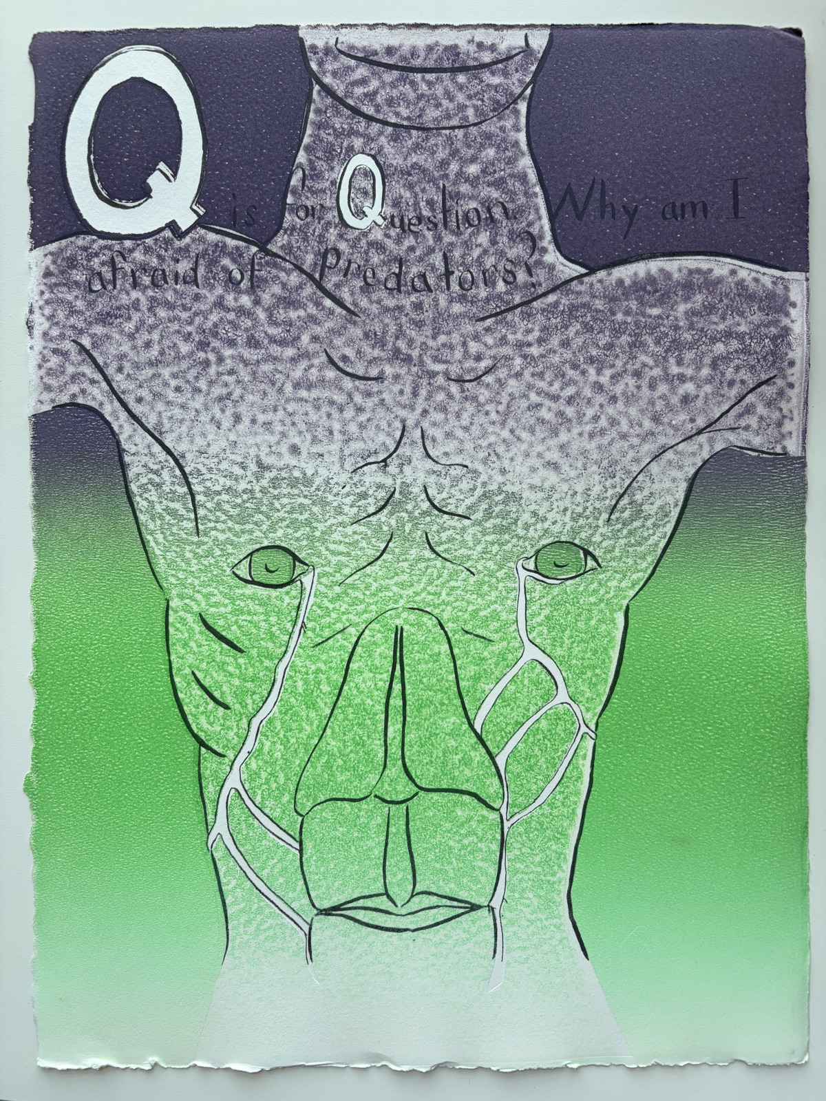 Q is for Question — color print