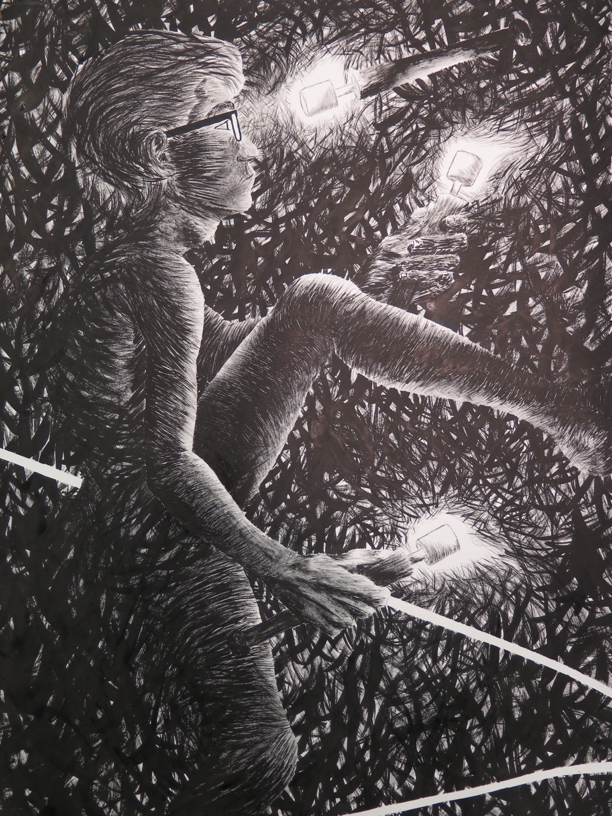 Ink drawing by Hal Munger