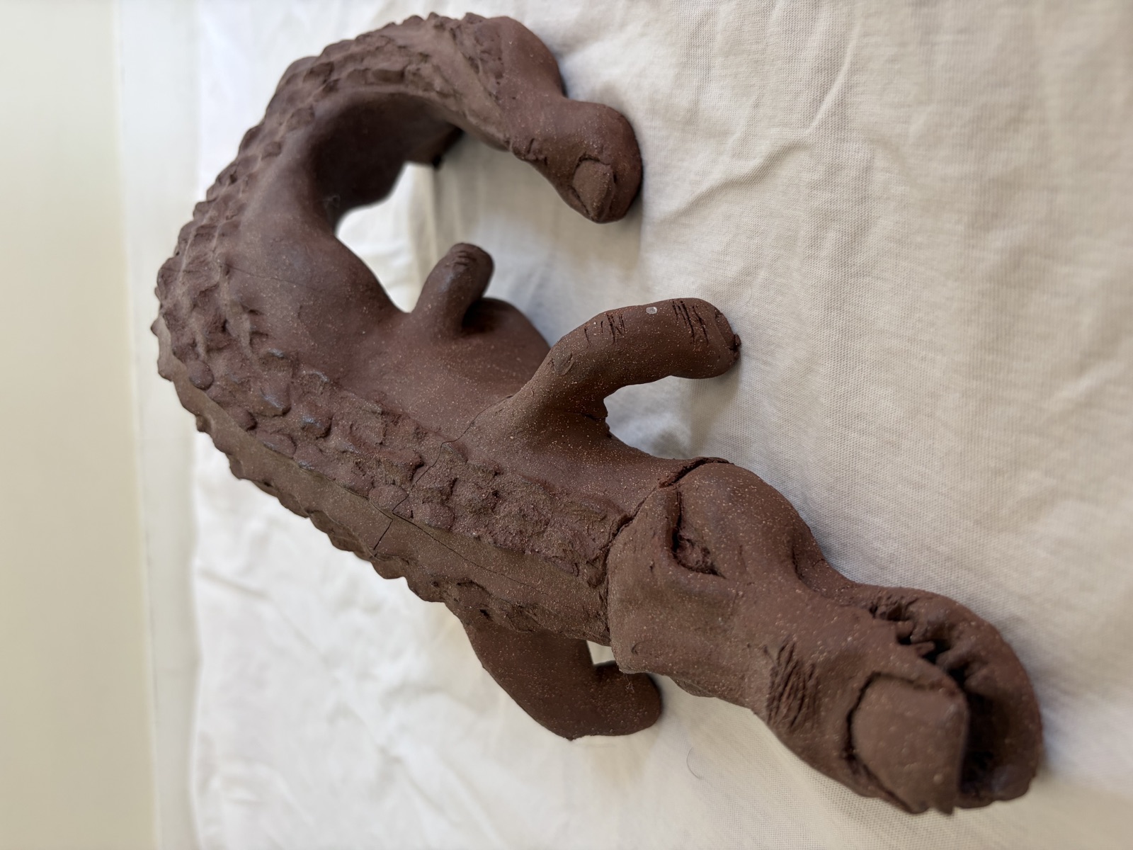 Foot sculpture, upright view