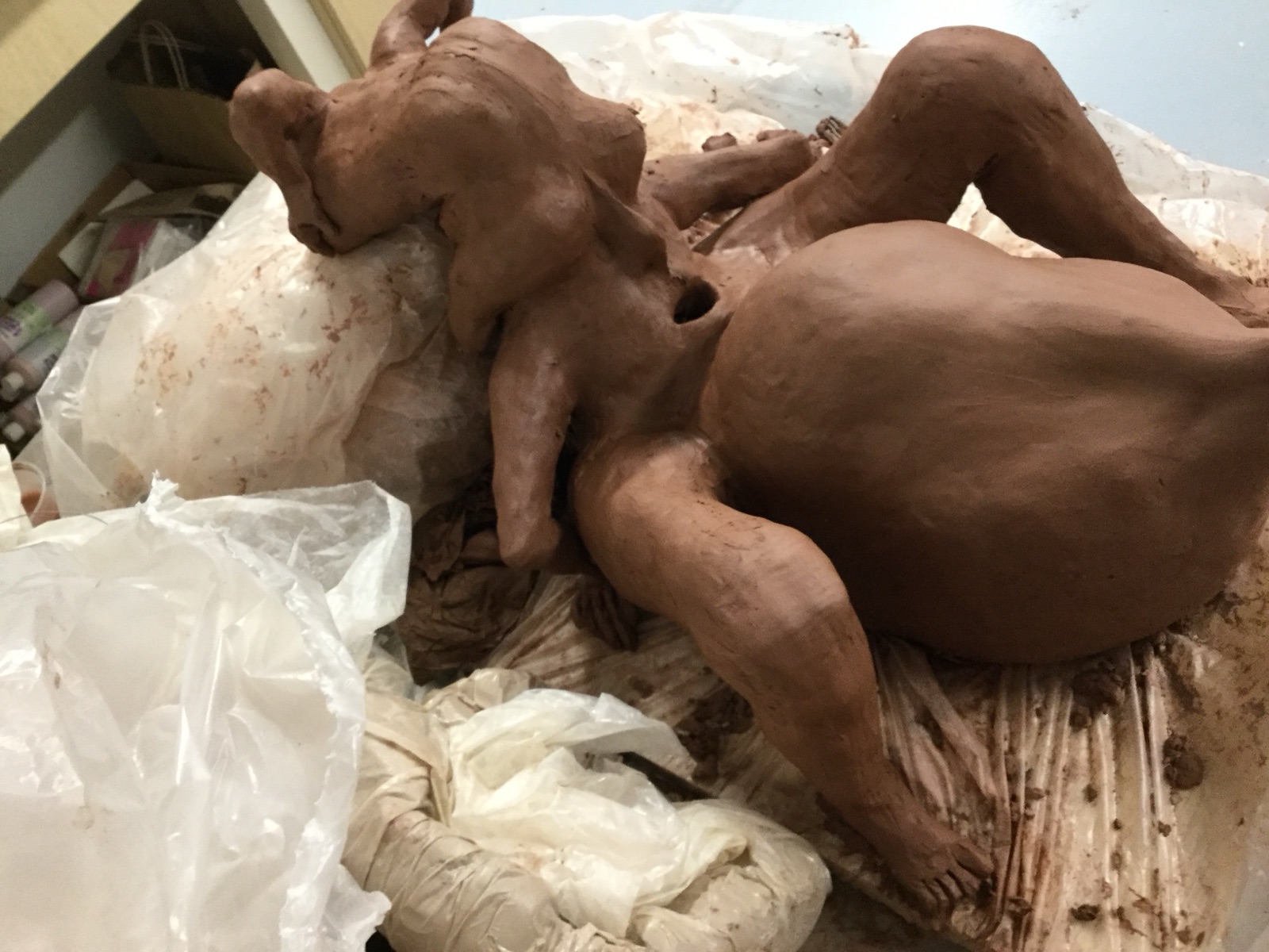Hant sculpture, from above