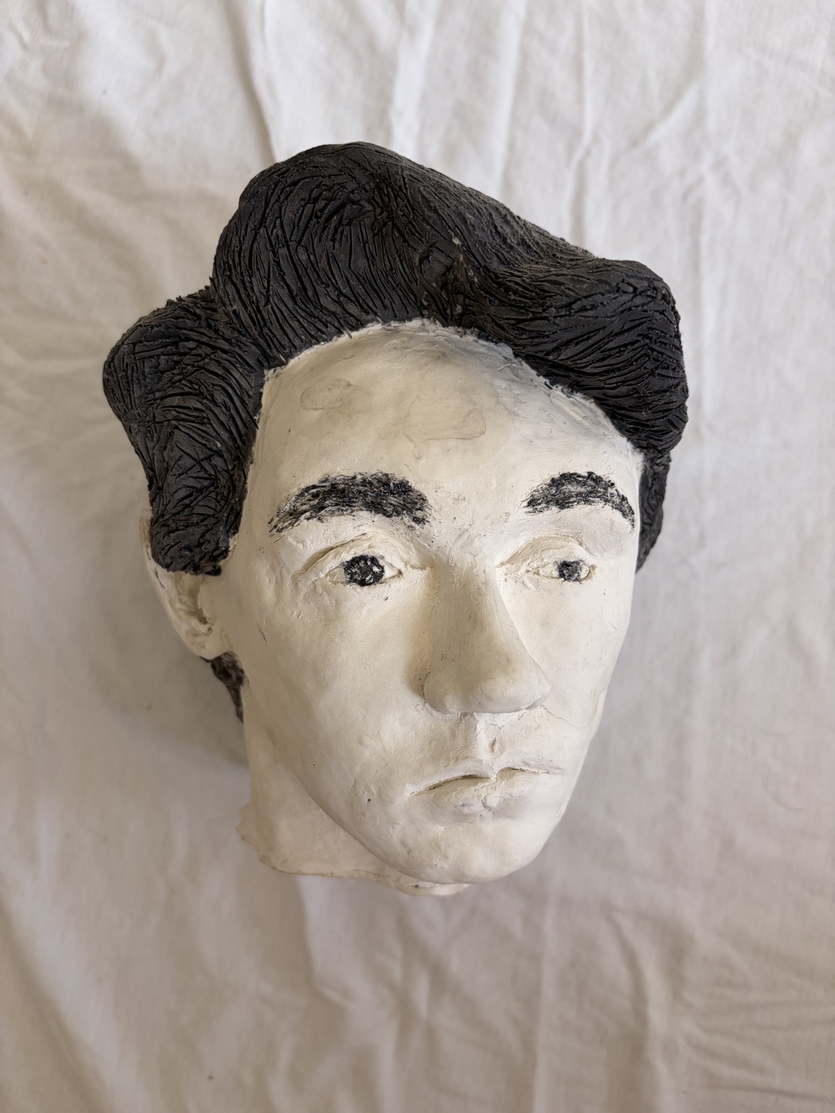 Self-portrait sculpture