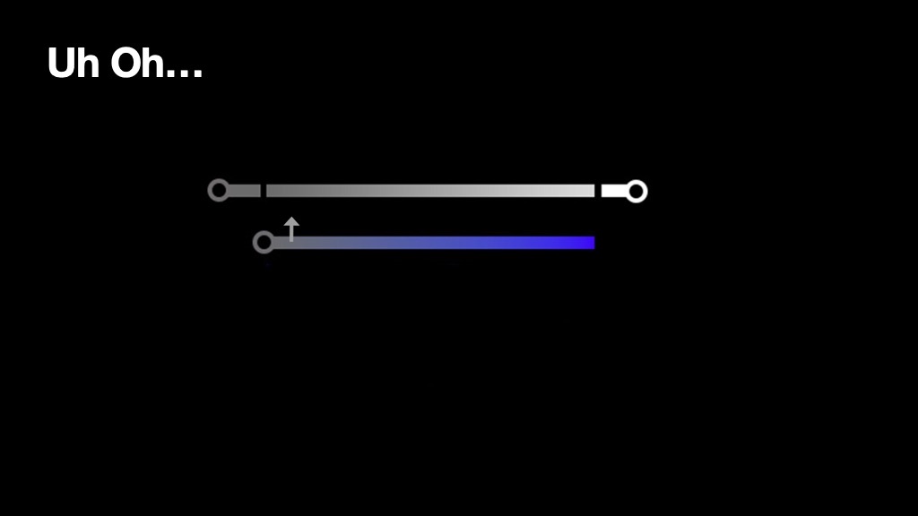 Uh Oh — the version of purple you arrive at is not the purple you left